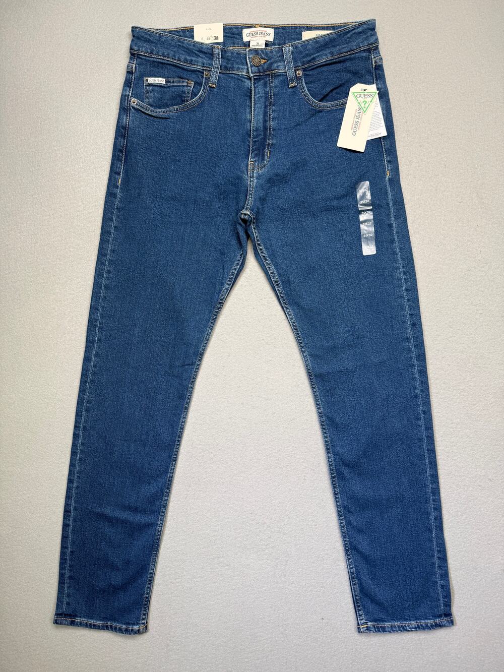 GUESS JEANS Men's GJ G14 Slim Jeans Medium blue Wash 31x32 $90
